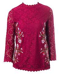 Desigual Dámska blúzka Blus Mila Rojo Oscuro 19WWBW6929 XL