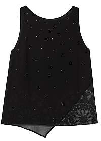 Desigual Dámska blúzka Blus Sylvie Negro 19WWBW24 2000 XS
