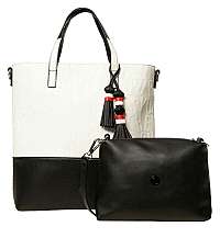 Desigual Dámska kabelka Bols Kaila Nerima Maxi Crudo 20SAXPDS 1001