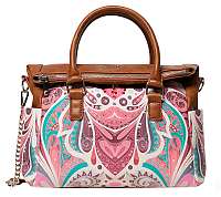 Desigual Dámska kabelka Bols Multi verse Loverty Salmon Palido 20SAXPDA15