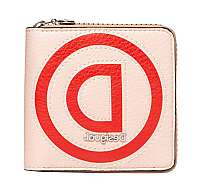 Desigual Dámska peňaženka Mone Logo Patch Zip Square Beige 20SAYP34 6008