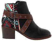 Desigual Dámske členkové topánky Shoes Alaska Tapestry Negro 19WSAP04 2000