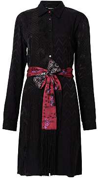 Desigual Dámske šaty Vest Alexandra Negro 19WWVWAL 2000