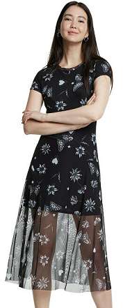 Desigual Dámske šaty Vest Austin Negro 20SWVK68 2000 L