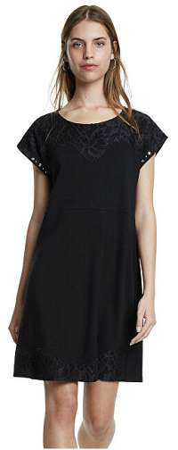 Desigual Dámske šaty Vest Banquet Negro 20SWVK12 2000 L