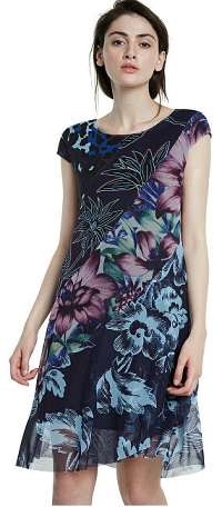 Desigual Dámske šaty Vest Cleveland Tutti Fruta 20SWVK70 9019 XXL
