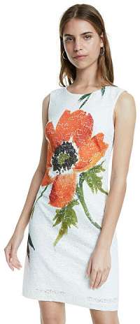 Desigual Dámske šaty Vest Eyre Crudo 20SWVWA8 1001