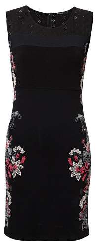 Desigual Dámske šaty Vest Misha Negro 19SWVK96 2000 S