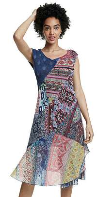 Desigual Dámske šaty Vest Monica Tutti Fruta 20SWVK90 9019 XL