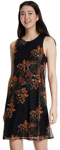 Desigual Dámske šaty Vest Papi llon Negro 20SWVK83 2000 S