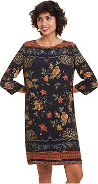 Desigual Dámske šaty Vest Praga Negro 19WWVW462000