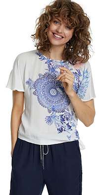 Desigual Dámske tričko Ts Bruselas Blanco 20SWTKA3 1000 XL