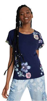 Desigual Dámske tričko Ts Munich Navy 20SWTKBS00 XL
