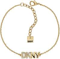 DKNY Pozlátený náramok s logom Pendant New York19998