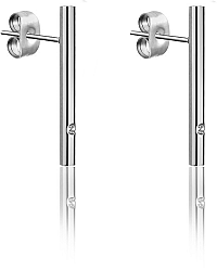 Emily Westwood Oceľové náušnice s kryštálom WE1024S