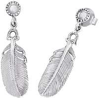 Engelsrufer Strieborné náušnice pierka ERE-FEDER-ST