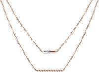 Esprit Vrstvený bronzový náhrdelník ESPRIT-JW52913 ROSE