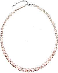 Evolution Group Romantický korálek náhrdelník Rosaline Pearls036.3