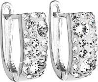 Evolution Group Strieborné náušnice s kryštálmi Swarovski123.1 krystal
