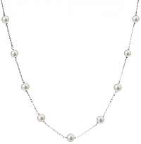 Evolution Group Strieborný náhrdelník s pravými perlami Pavona 22013.1