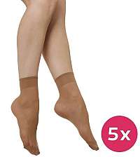 Evona 5 PACK - dámske ponožky Napolo 1004 telové-27