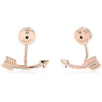 Fossil Dvojité náušnice so srdcom a Amorovým šípom JF02391791