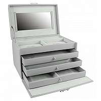 Friedrich Lederwaren Šperkovnica svetlo sivá Jolie 23256-90