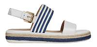 GEOX Dámske sandále D Sandal Leelu ` White / Blue D02GFE-04311-C0006