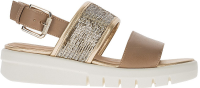 GEOX Dámske sandále Wimbley Sandal B Lt Taupe/Lt Gold D92DPB-043AY-CH62L