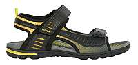 GEOX Pánske sandále U Tevere Black / Yellow U029CC-0BC14-C0054