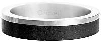 Gravelli Betónový prsteň Edge Slim oceľová / antracitová GJRUSSA0021 mm