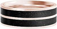 Gravelli Betónový prsteň Fusion Double line bronzová / antracitová GJRWRGA112 mm