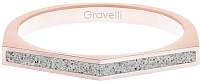 Gravelli Oceľový prsteň s betónom Two Side bronzová / sivá GJRWRGG122 mm