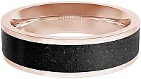 Gravelli Prsteň s betónom Fusion Bold bronzová / antracitová GJRWRGA111 66 mm