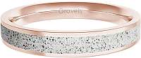 Gravelli Prsteň s betónom Fusion Thin bronzová / sivá GJRWRGG101 mm