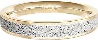 Gravelli Prsteň s betónom Fusion Thin zlatá / šedá GJRWYGG101 mm