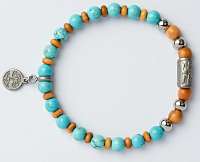 Green Time Náramok z drevených korálkov az aulitu ZWB221B