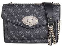 Guess Dámska kabelka Aline Convertible Xbody Flap Coal-Coa