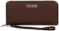 Guess Dámska peňaženka Alby Slg Large Zip Around Mocha-Moc