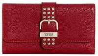 Guess Dámska peňaženka Eileen Studded Multi Clutch Crimson