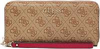 Guess Dámska peňaženka Vikky SLG Large Zip Around brown-bro