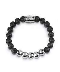Guess Moderné náramok s lávovými kameňmi UMB85016