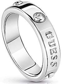 Guess Módne prsteň s kryštálmi Hoops UBR84028 mm