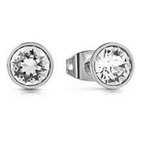 Guess Náušnice kôstky s čírym kryštálom Swarovski UBE28025