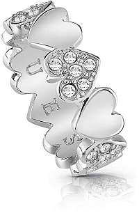 Guess Romantický prsteň Heart Bouquet UBR85024 mm