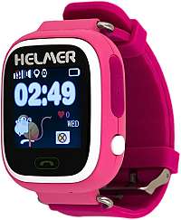Helmer Chytré dotykové hodinky s GPS lokátorem LK 703 růžové