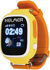 Helmer Chytré dotykové hodinky s GPS lokátorem LK 703 žluté