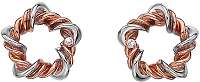 Hot Diamonds Bicolor strieborné náušnice s diamantmi Vine DE620