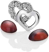 Hot Diamonds Elementy Srdce s granátmi Anais EX106