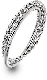 Hot Diamonds Luxusný strieborný prsteň s pravým diamantom Jasmine DR210 mm